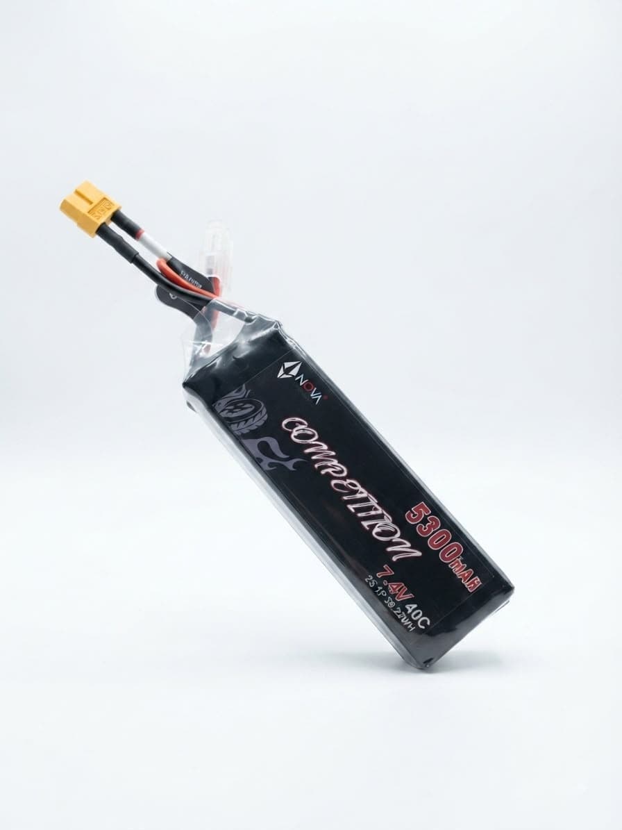 7.4V 5300mAh 40C 2S LiPo Battery