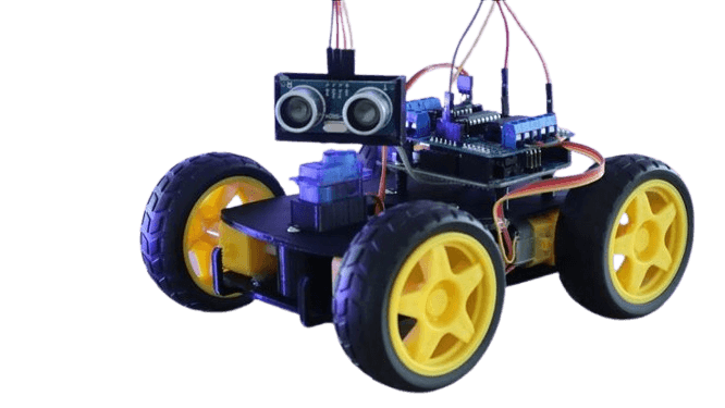 Arduino 4-Wheel Obstacle Avoiding Car Kit image 3