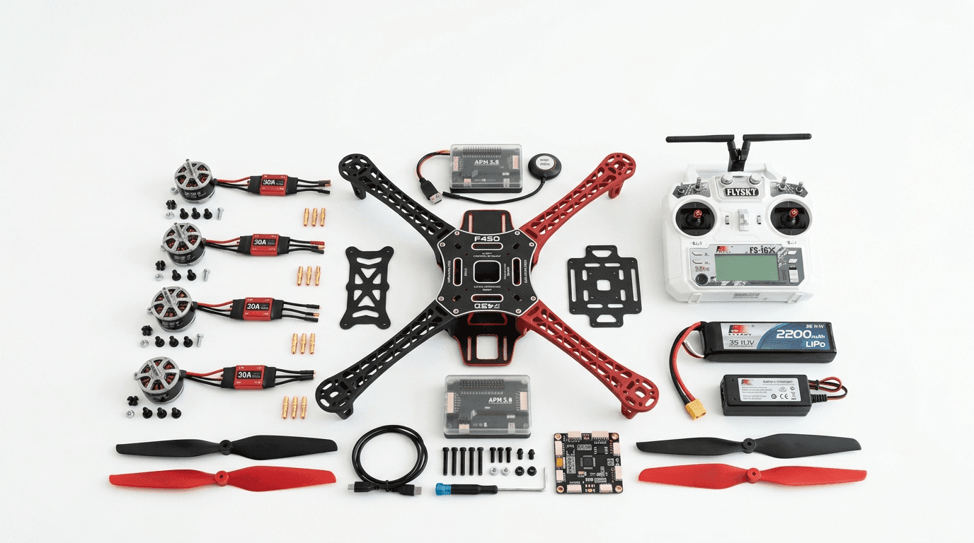 Customizable F450 Drone Kit with Motors image 2