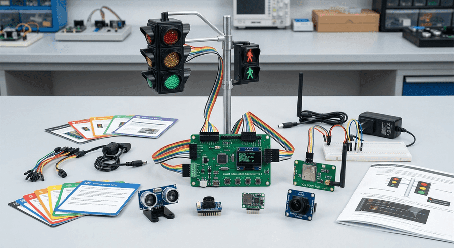 Intelligent Traffic Light Kit for Arduino — product photo from Robotics Kits Pakistan catalog