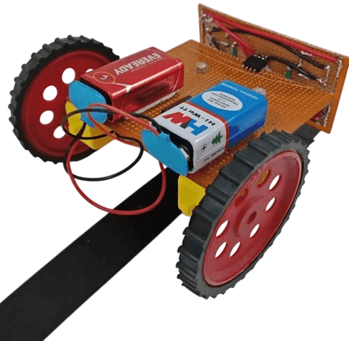 Line Following Robot without using Microcontroller Set — product photo from Robotics Kits Pakistan catalog