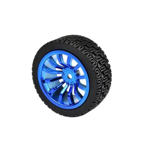 65mm Robot Smart Car Rubber Tyre Wheel for Arduino Robot Rover image 3
