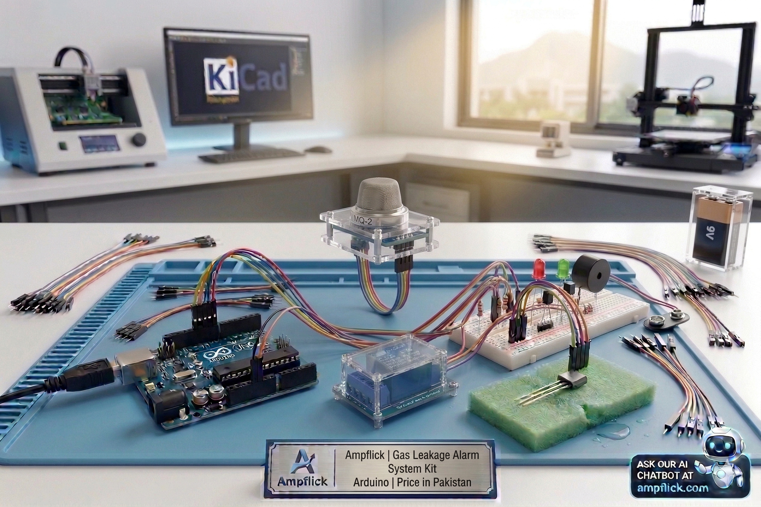 Gas Leakage Alarm System Kit for Arduino