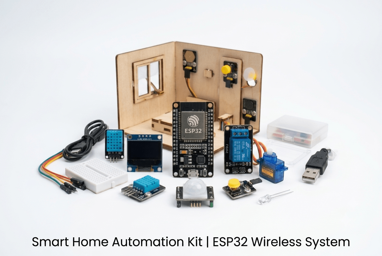 ESP32 Wireless System | Smart Home Automation Set — product photo from Robotics Kits Pakistan catalog