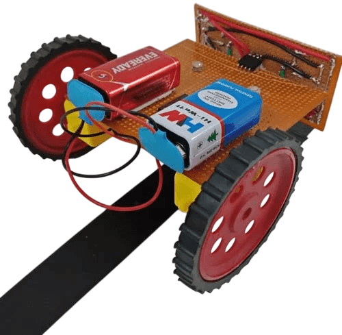 Line Following Robot without using Microcontroller Set